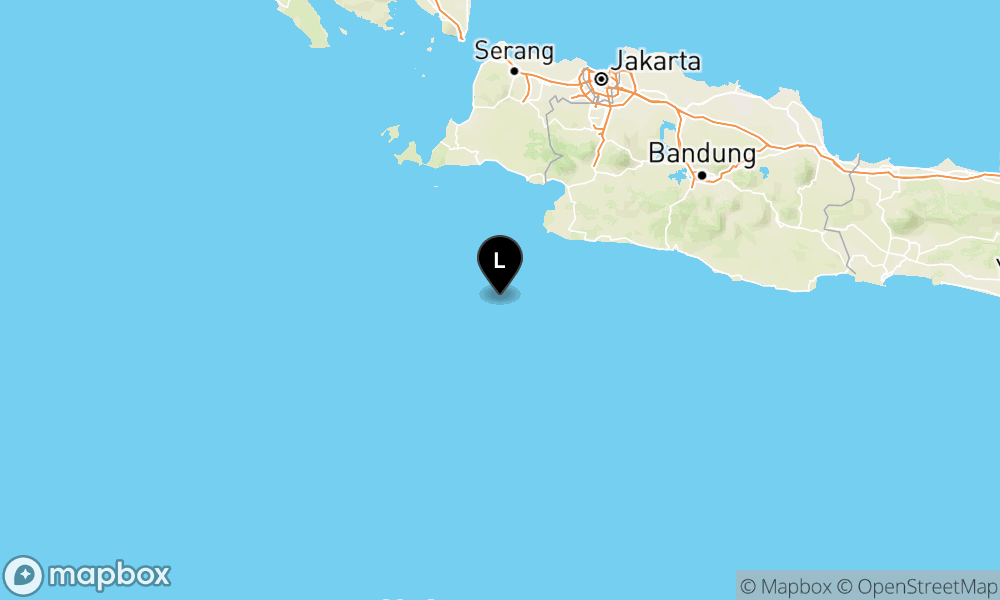 Peta Gempa 108 km BaratDaya BAYAH-BANTEN