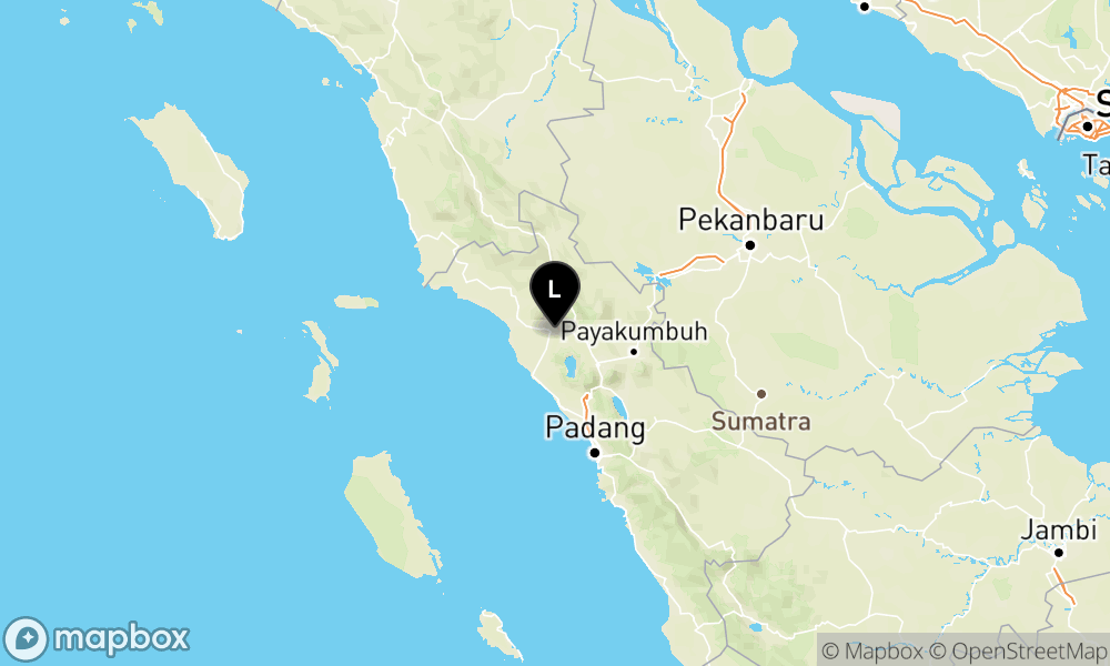 Peta Gempa Pusat gempa berada di darat 16 km baratdaya BONJOL-PASAMAN