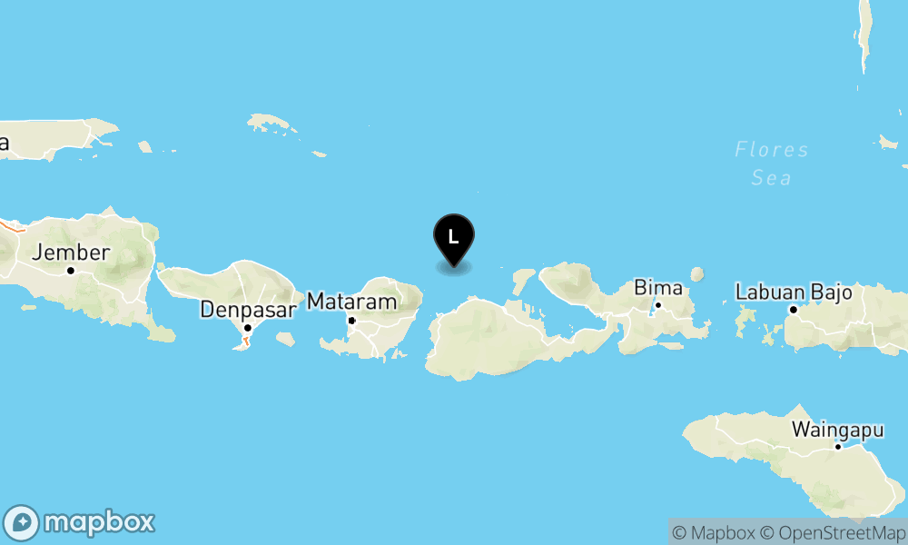 Peta Gempa Pusat gempa berada di laut 26 km baratlaut Pulau Saringi