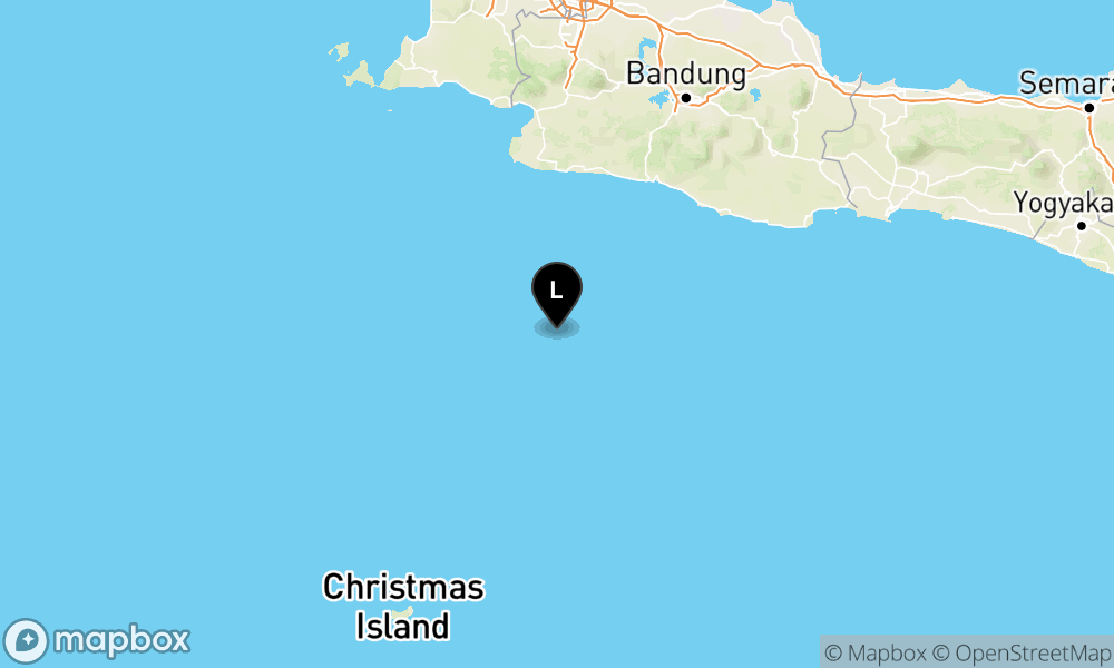 Peta Gempa 174 km Tenggara KAB-SUKABUMI-JABAR