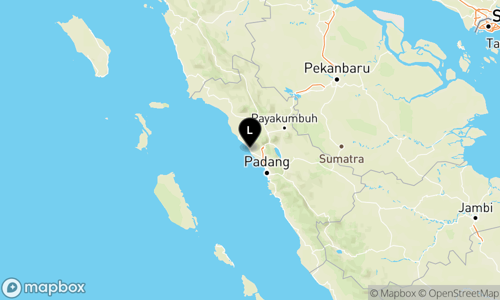 Peta Gempa Pusat gempa berada di darat 7 km Barat Laut Pariaman