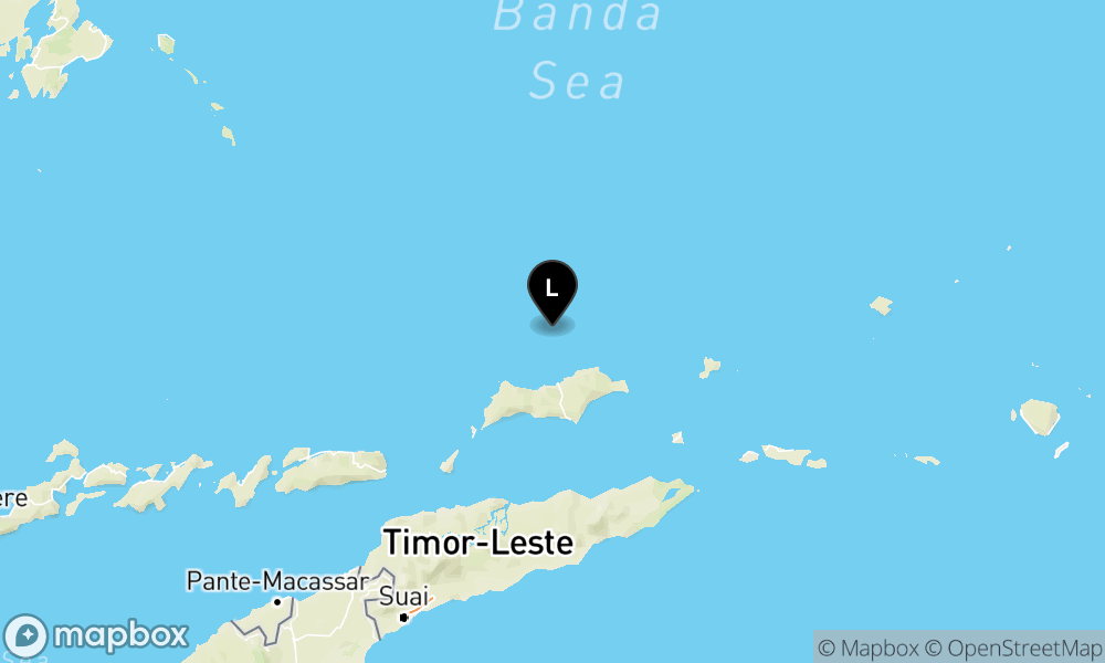 Peta Gempa 189 km BaratLaut MALUKUBRTDAYA