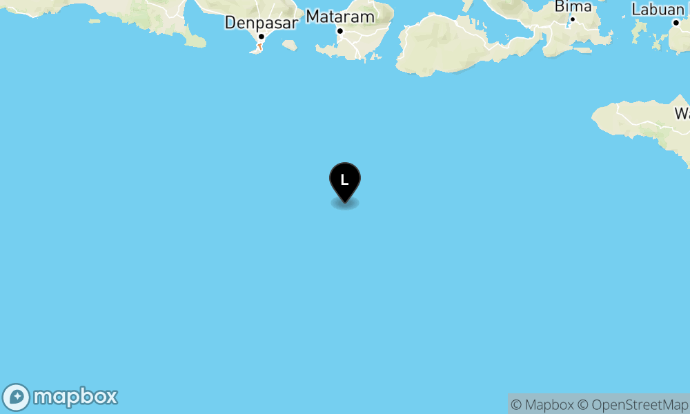 Peta Gempa 204 km BaratDaya LOMBOKTENGAH-NTB