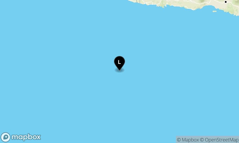 Peta Gempa 265 km BaratDaya PACITAN-JATIM