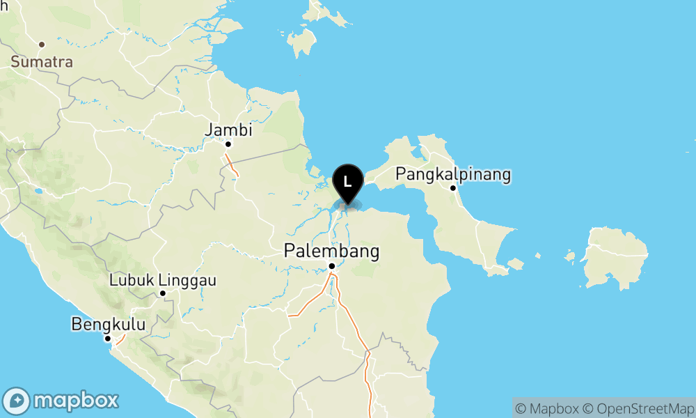 Peta Gempa Pusat gempa berada di darat 35 km Timur Laut Banyuasin