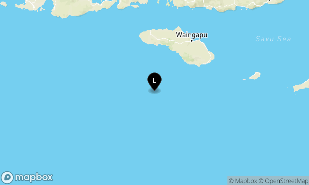 Peta Gempa 118 km BaratDaya KARERA-SUMBATIMUR-NTT