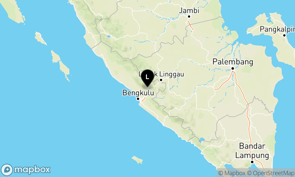 Peta Gempa Pusat gempa berada di darat 5 km BaratDaya REJANGLEBONG