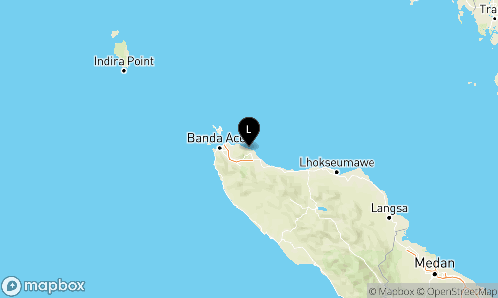 Peta Gempa Pusat gempa berada didarat 26 Km Barat Laut Pidie