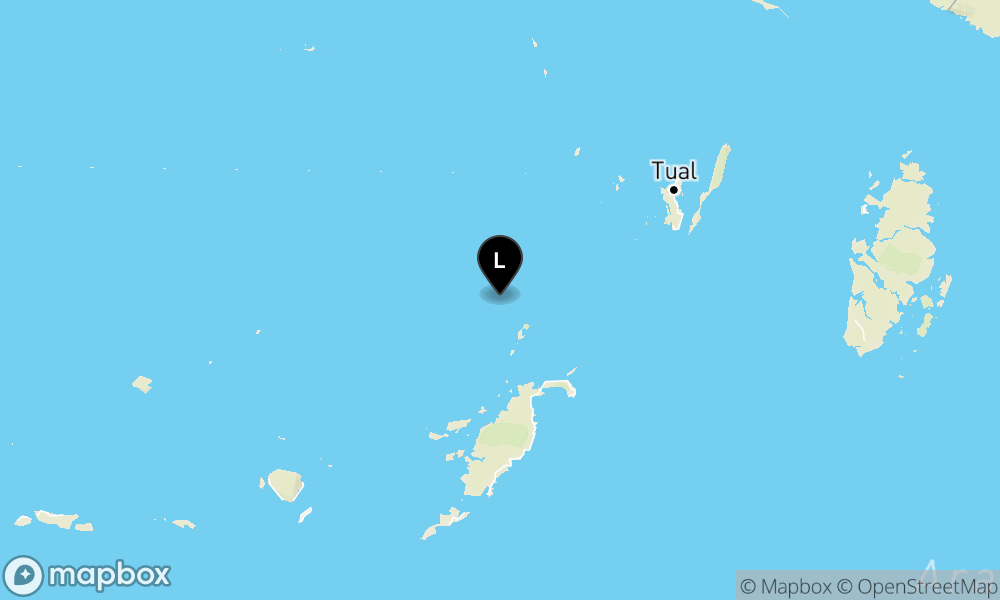 Peta Gempa 164 km TimurLaut TANIMBAR