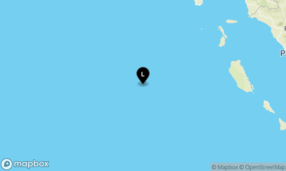 Peta Gempa 297 km BaratDaya NIASSELATAN-SUMUT