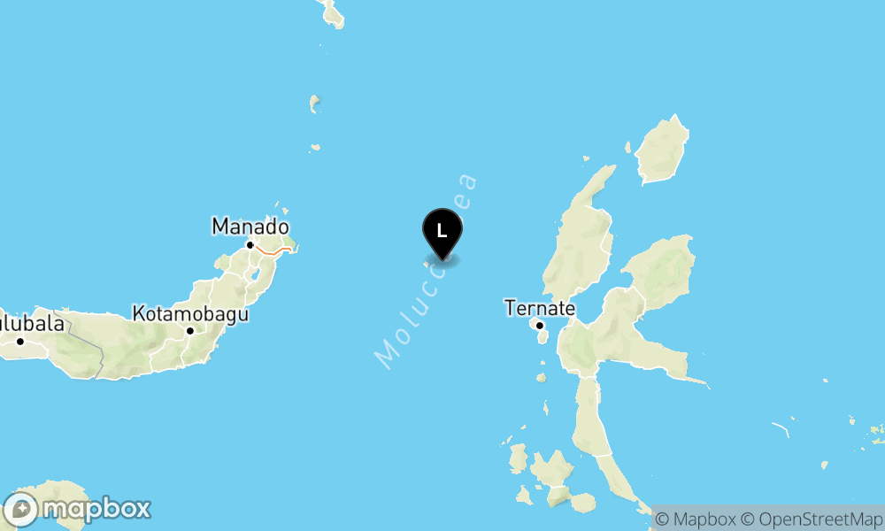 Peta Gempa 107 km BaratLaut JAILOLO-MALUT