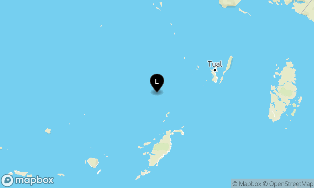 Peta Gempa 170 km BaratDaya MALUKUTENGGARA