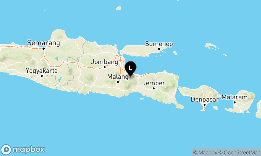 Peta Gempa Pusat gempa berada di darat 23 km baratdaya Probolinggo