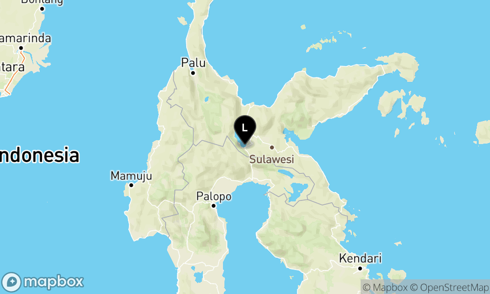 Peta Gempa Pusat gempa berada di darat 75 km BaratDaya POSO
