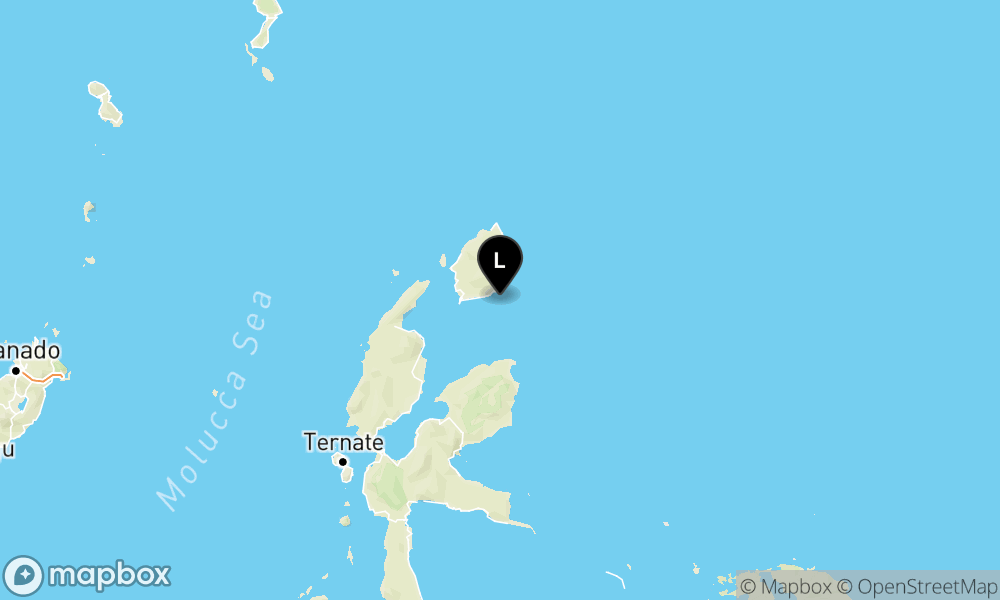 Peta Gempa Pusat gempa berada di laut 34 km Tenggara Daruba