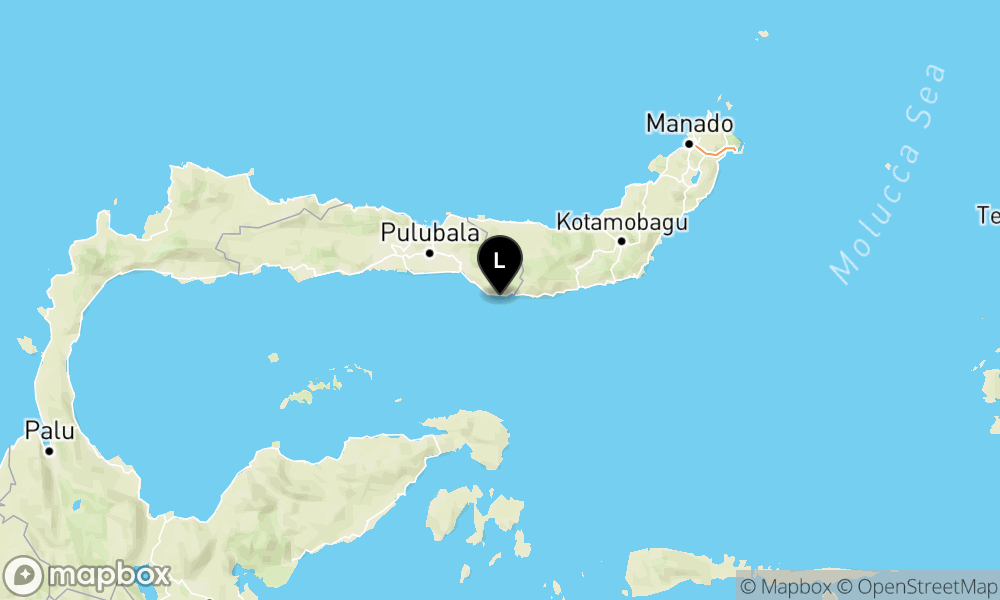 Peta Gempa 38 km Tenggara BONEBOLANGO-GORONTALO
