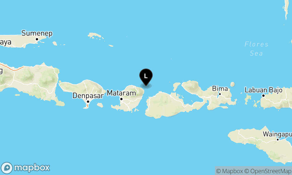 Peta Gempa Pusat gempa berada di laut 24 km Barat laut Pulau Panjang
