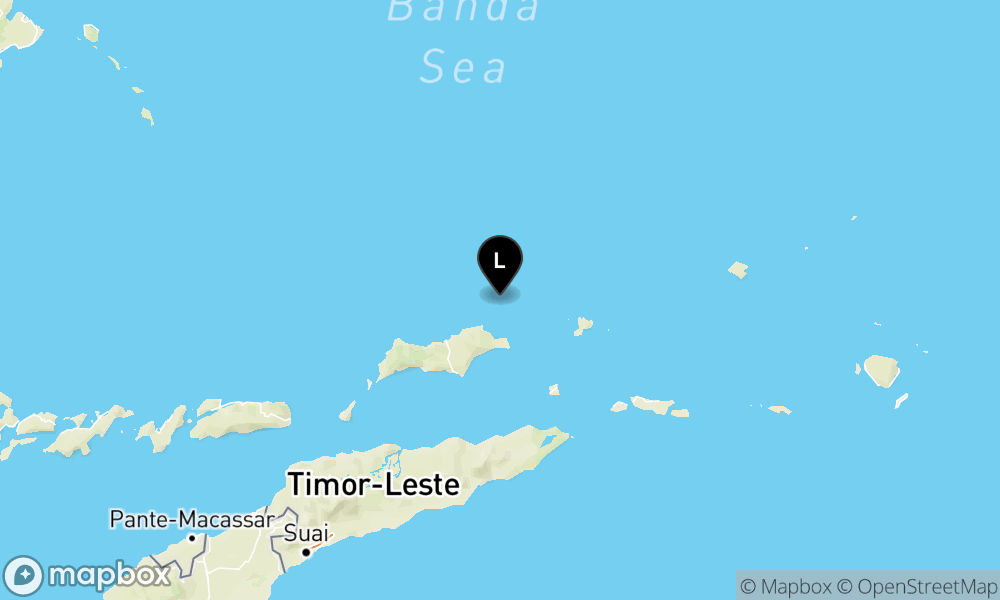 Peta Gempa 143 km BaratLaut MALUKUBRTDAYA