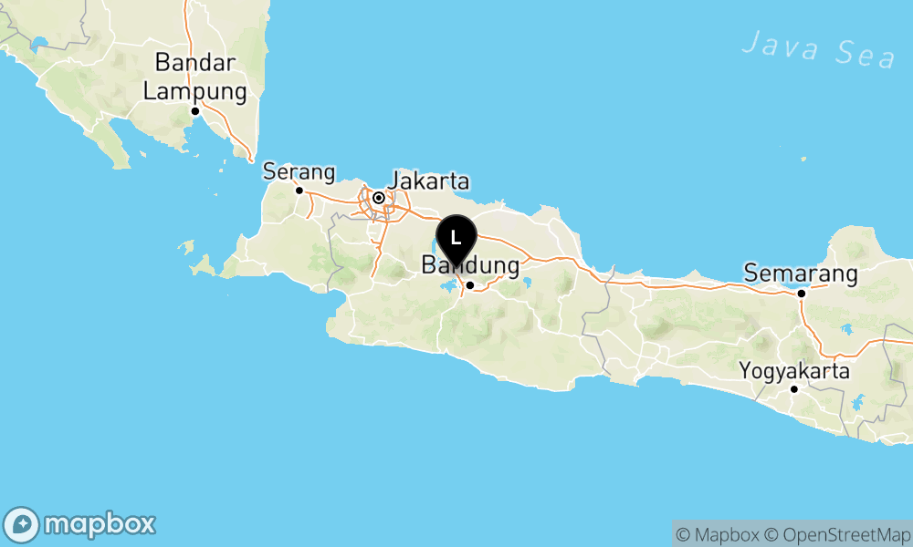 Peta Gempa Pusat gempa berada di darat 9 km barat laut Kota Cimahi