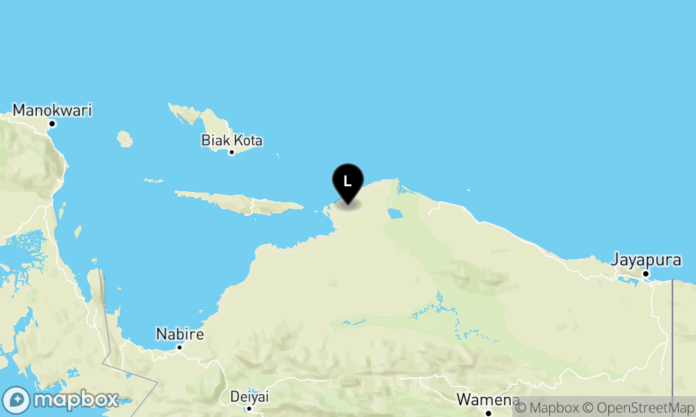 Peta Gempa Pusat gempa berada di darat 91 km BaratLaut Kasonaweja