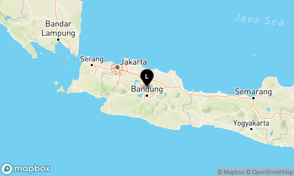 Peta Gempa Pusat gempa berada di darat 18 km TimurLaut Kab. Bandung Barat