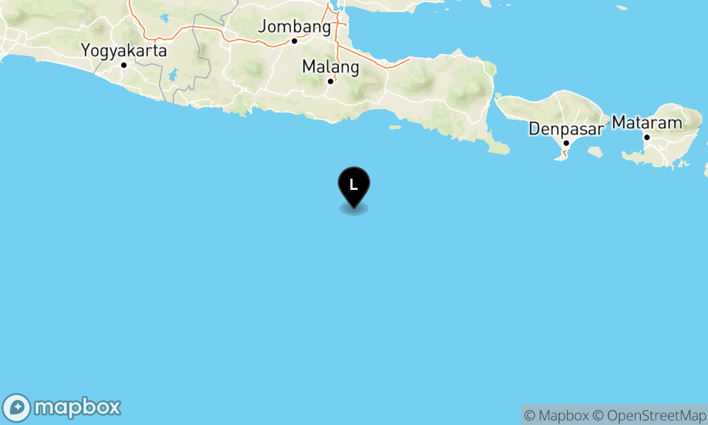 Peta Gempa 144 km Tenggara KAB-MALANG-JATIM