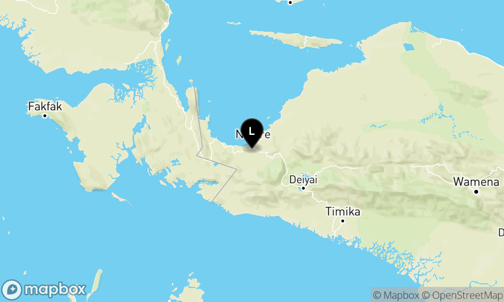 Peta Gempa 29 km BaratLaut NABIRE-PAPUATENGAH