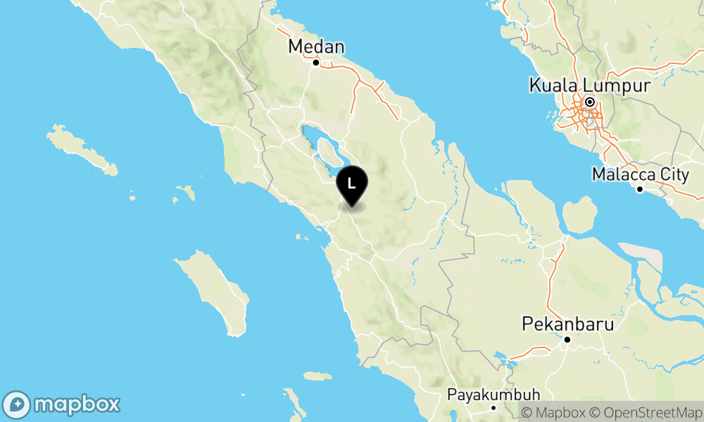 Peta Gempa Pusat gempa berada di darat 13 km Tenggara Tapanuli Utara