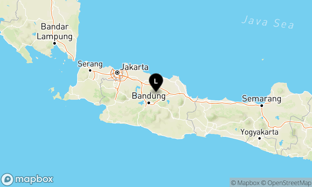 Peta Gempa Pusat gempa berada di darat 13 km tenggara Kabupaten Subang