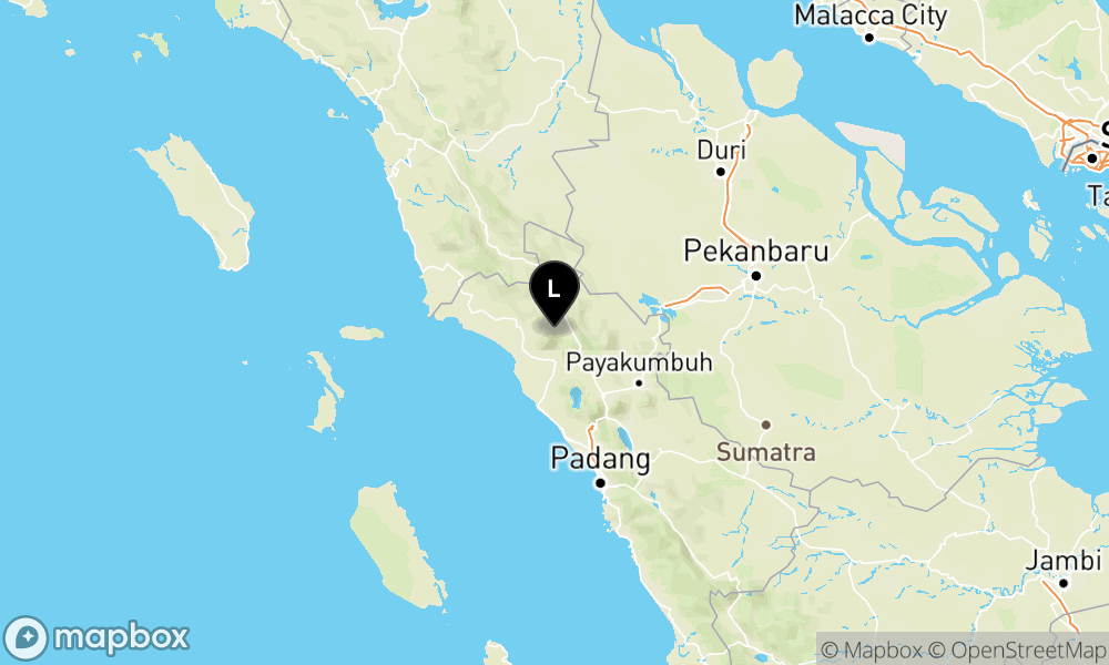 Peta Gempa Pusat gempa berada di darat 12 km Tenggara Talu-Pasaman Barat