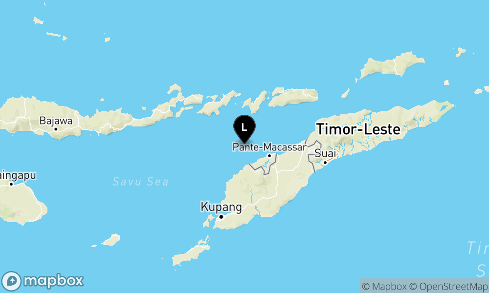 Peta Gempa 82 km BaratLaut TIMORTENGAHUT-NTT