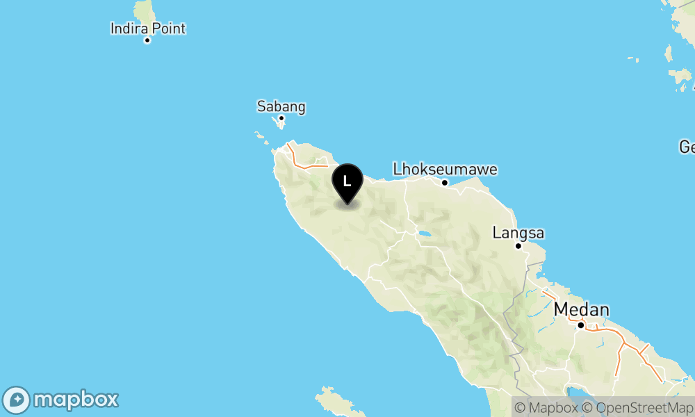 Peta Gempa 26 km BaratDaya KAB-PIDIEJAYA-ACEH