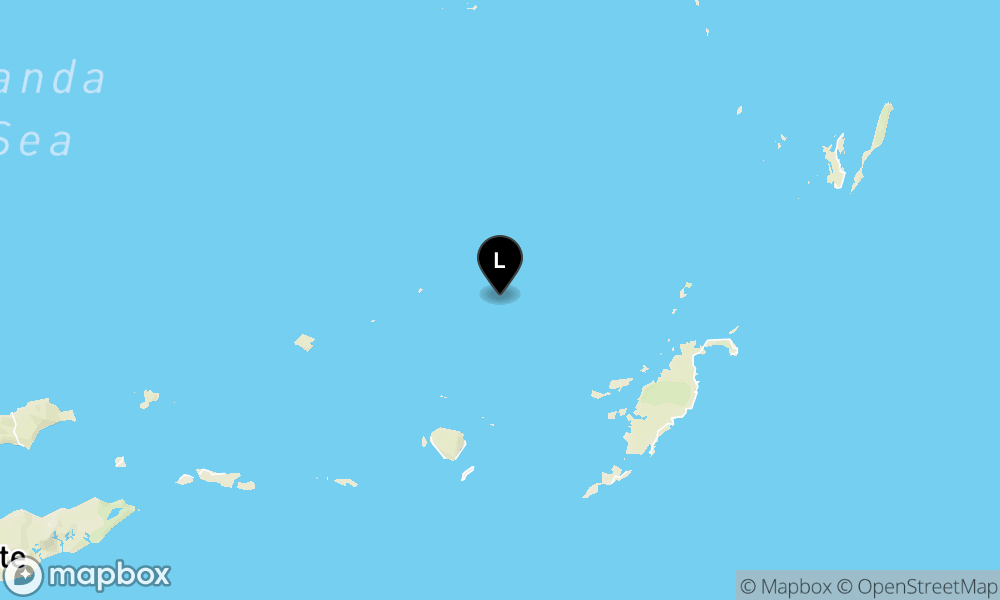 Peta Gempa 183 km BaratLaut TANIMBAR