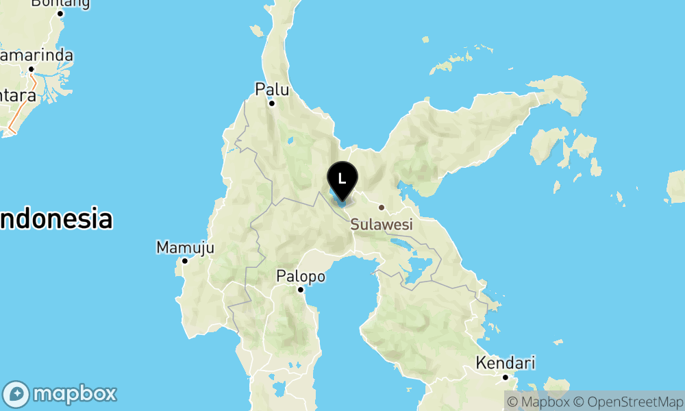 Peta Gempa Pusat gempa berada di darat 75 km Selatan Poso