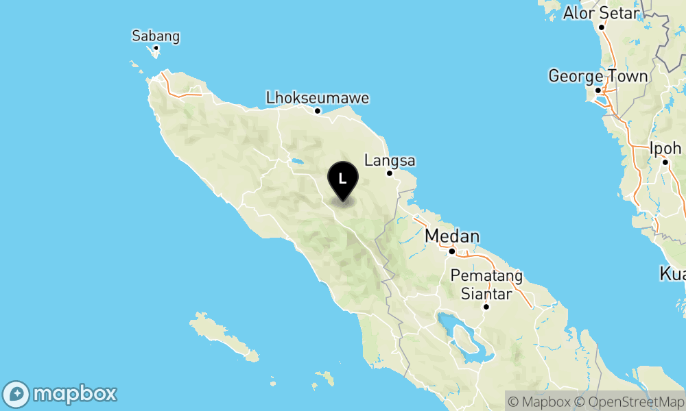 Peta Gempa Pusat gempa berada di darat 17 km timur laut Kab. Gayo Lues