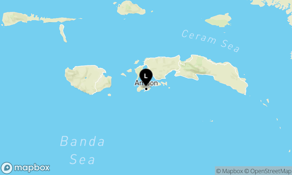 Peta Gempa Pusat gempa berada di darat 52 km Timur Laut Buru Selatan