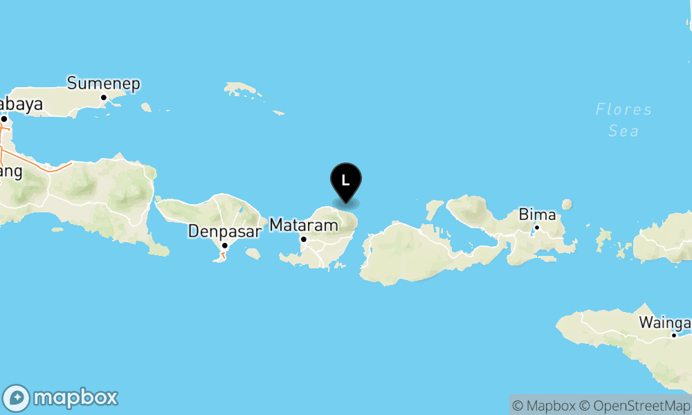 Peta Gempa Pusat gempa berada di laut 42 km Barat Laut Pulau Panjang