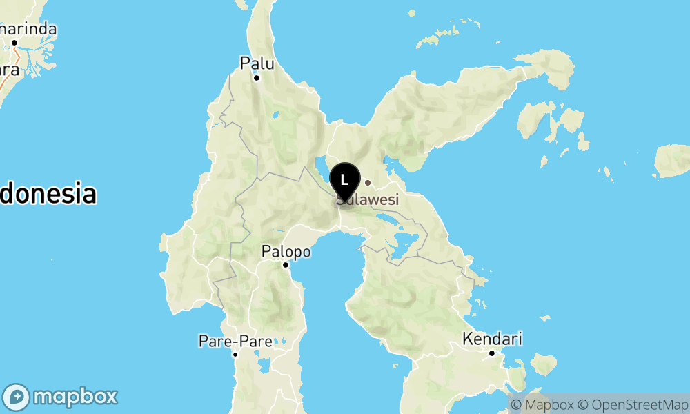 Peta Gempa Pusat gempa berada di darat 41 km Barat Laut Luwu Timur