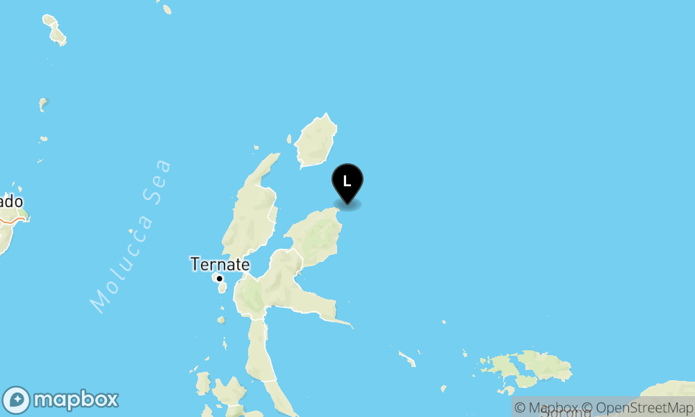 Peta Gempa 46 km TimurLaut HALMAHERATIMUR-MALUT