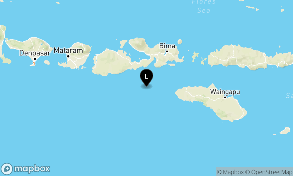Peta Gempa 91 km BaratLaut KODI-SUMBABARATDAYA-NTT