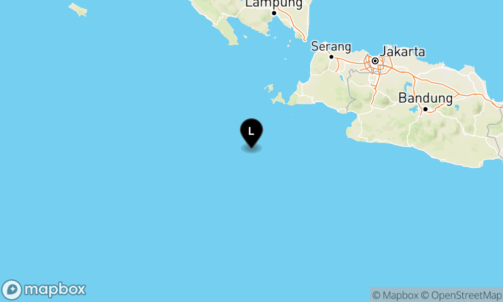 Peta Gempa 123 km BaratDaya SUMUR-BANTEN
