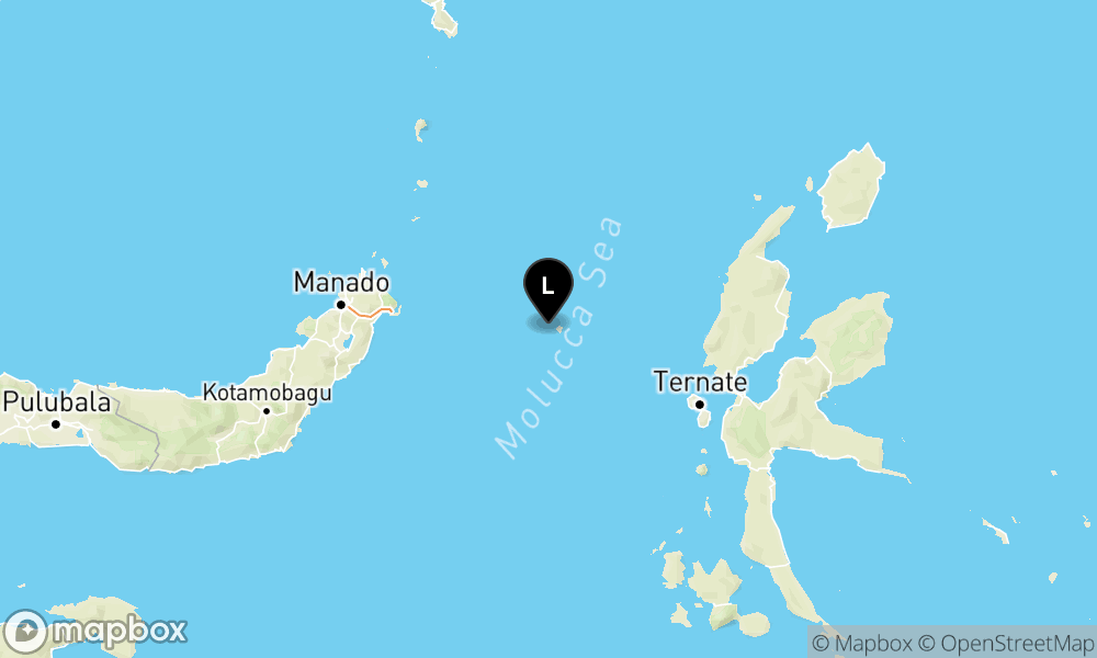 Peta Gempa 131 km BaratLaut JAILOLO-MALUT