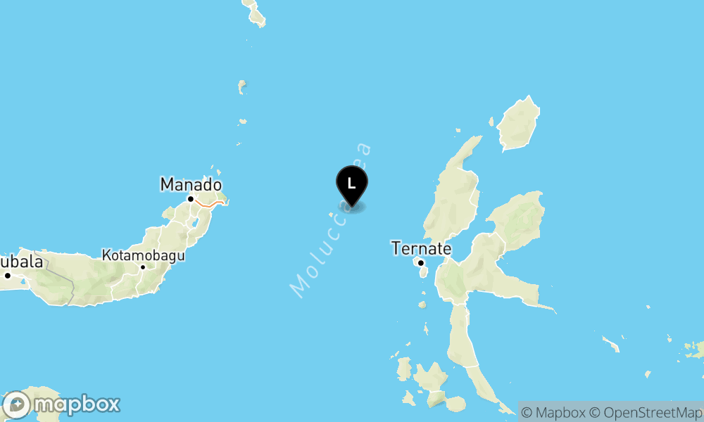 Peta Gempa 99 km BaratLaut JAILOLO-MALUT
