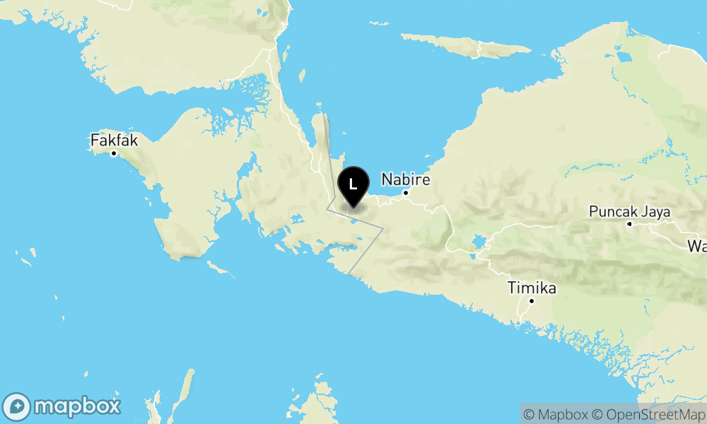 Peta Gempa 68 km BaratDaya NABIRE-PAPUATENGAH