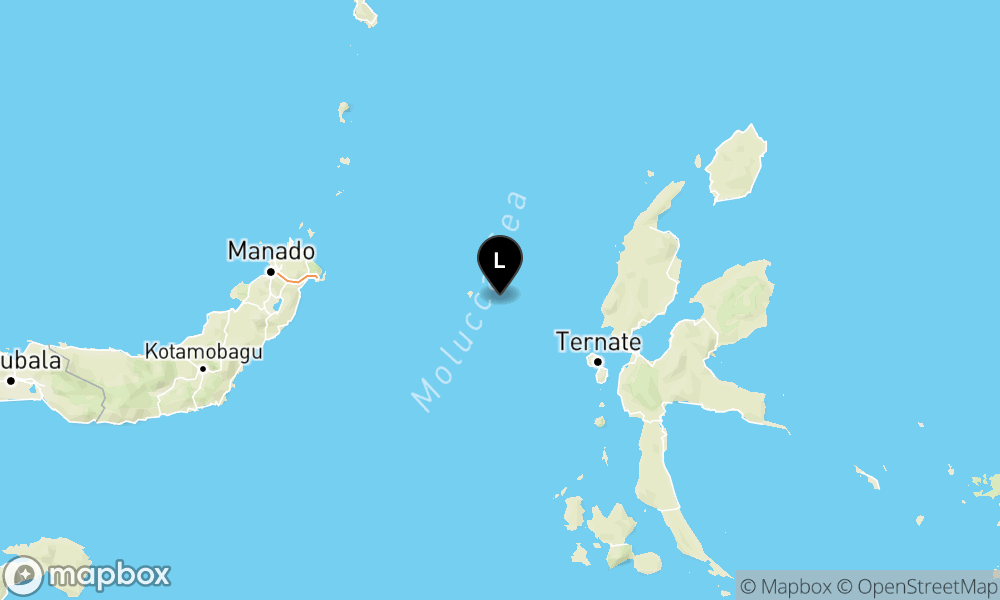 Peta Gempa 96 km BaratLaut JAILOLO-MALUT