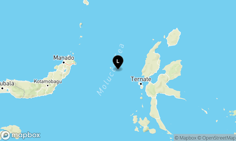 Peta Gempa 94 km BaratLaut JAILOLO-MALUT