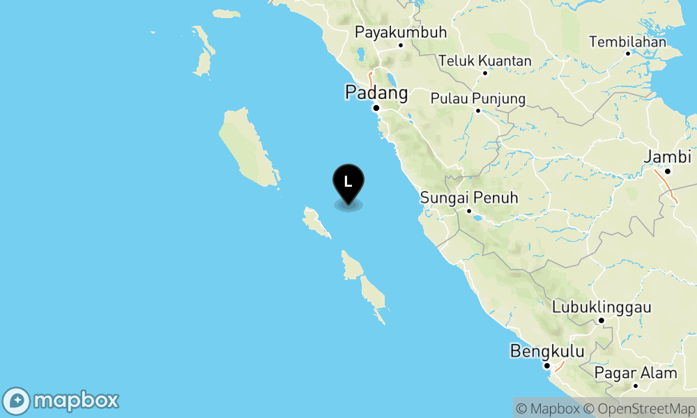 Peta Gempa 51 km Tenggara TUAPEJAT-SUMBAR