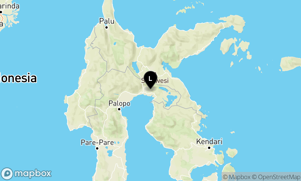 Peta Gempa Pusat gempa berada di darat 17 km Barat Laut Luwu Timur