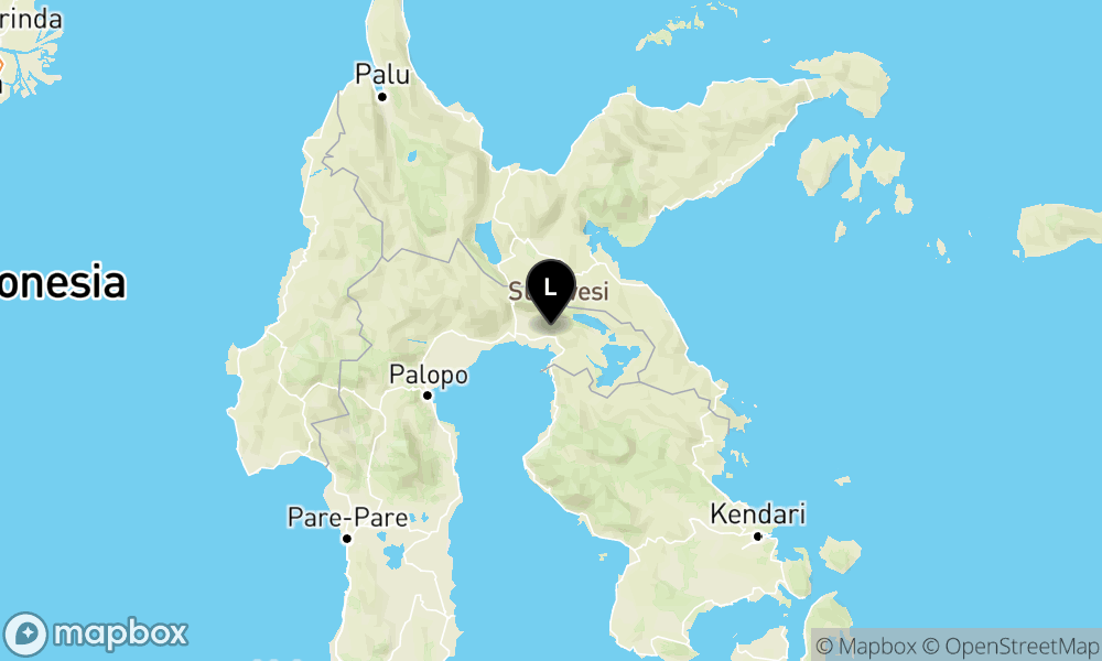 Peta Gempa Pusat gempa berada di darat 10 km Barat Laut Luwu Timur