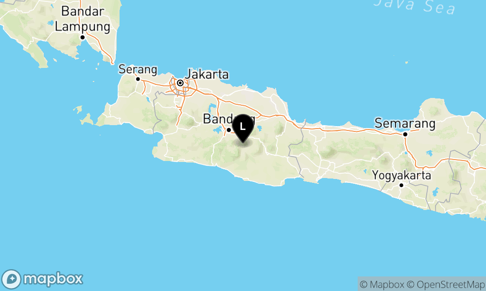 Peta Gempa Pusat gempa berada di darat 9 km barat laut Kab. Garut